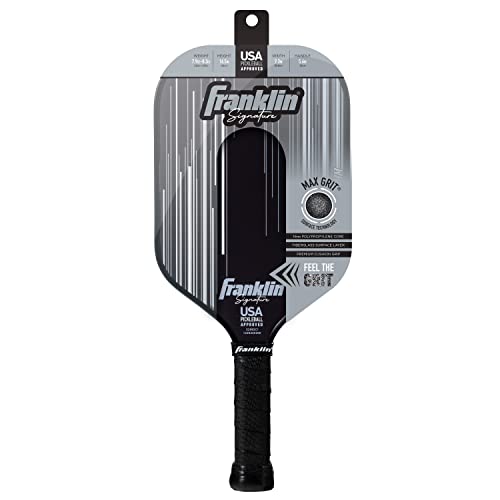 Franklin Sports Pro Pickleball Paddles - Signature Series Pro Pickleball Paddle with MaxGrit Surface - USA Pickleball (USAPA) Approved Tournament Pickleball Paddles - 13mm + 16mm Polypropylene Cores