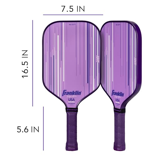 Franklin Sports Pro Pickleball Paddles - Signature Series Pro Pickleball Paddle with MaxGrit Surface - USA Pickleball (USAPA) Approved Tournament Pickleball Paddles - 13mm + 16mm Polypropylene Cores