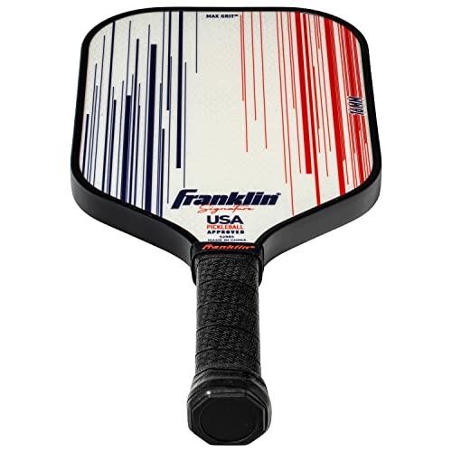 Franklin Sports Pro Pickleball Paddles - Signature Series Pro Pickleball Paddle with MaxGrit Surface - USA Pickleball (USAPA) Approved Tournament Pickleball Paddles - 13mm + 16mm Polypropylene Cores