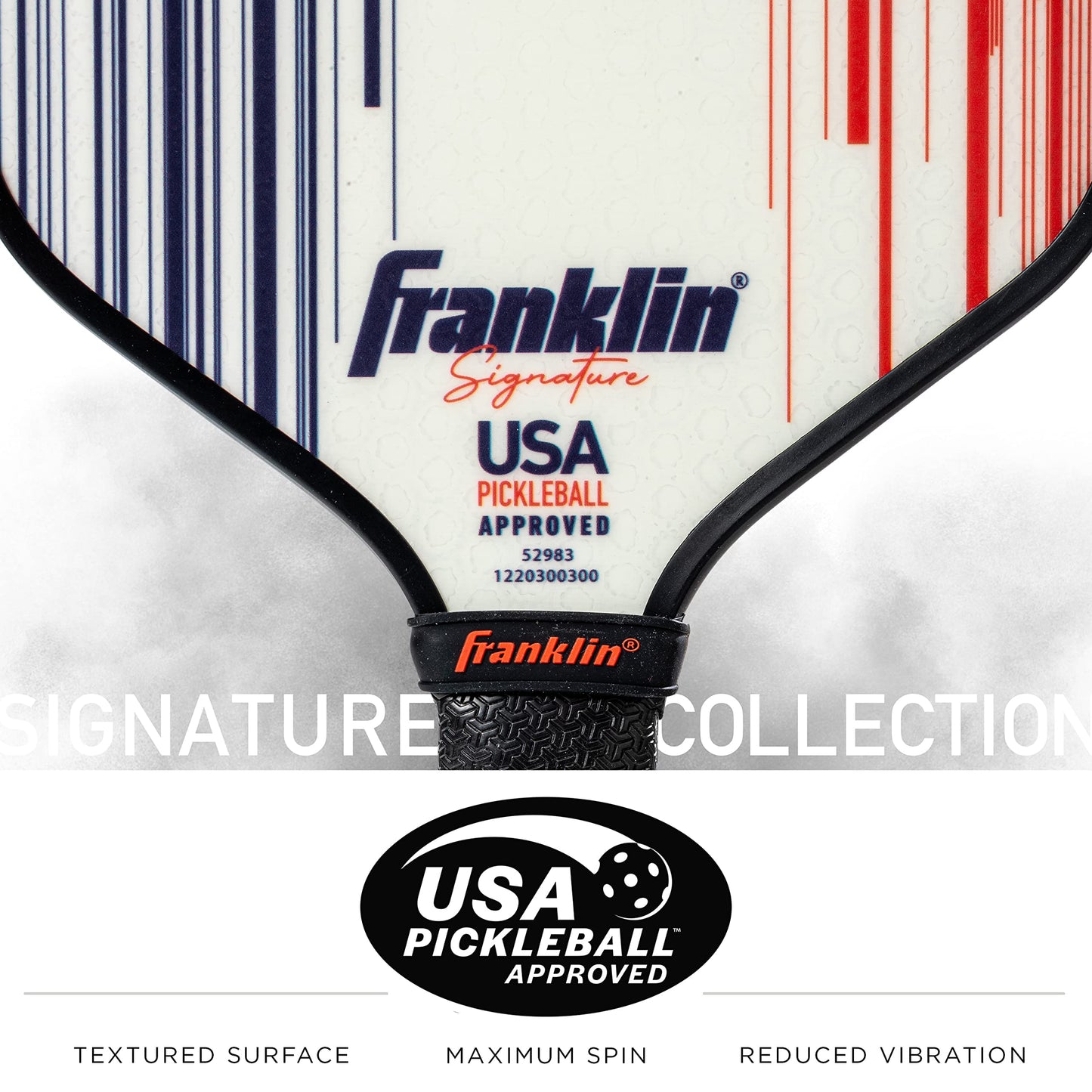 Franklin Sports Pro Pickleball Paddles - Signature Series Pro Pickleball Paddle with MaxGrit Surface - USA Pickleball (USAPA) Approved Tournament Pickleball Paddles - 13mm + 16mm Polypropylene Cores