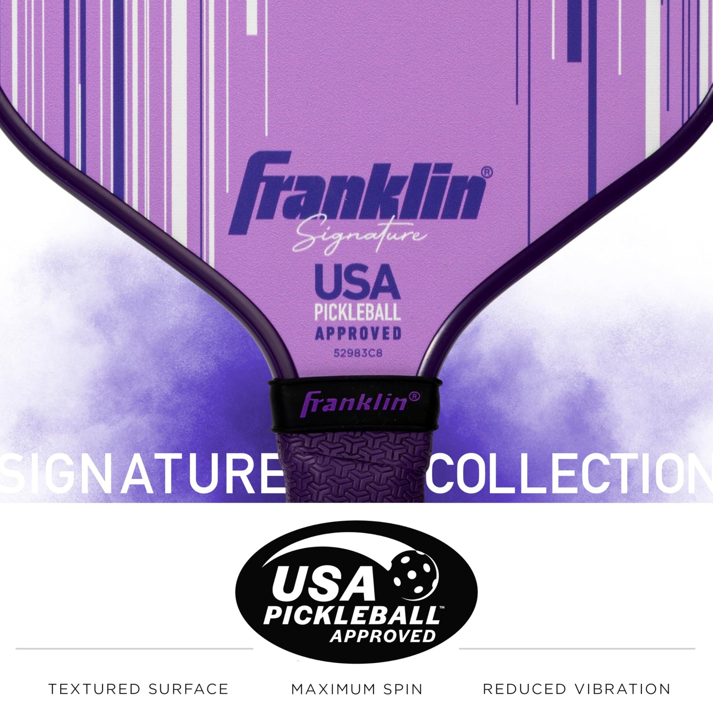 Franklin Sports Pro Pickleball Paddles - Signature Series Pro Pickleball Paddle with MaxGrit Surface - USA Pickleball (USAPA) Approved Tournament Pickleball Paddles - 13mm + 16mm Polypropylene Cores