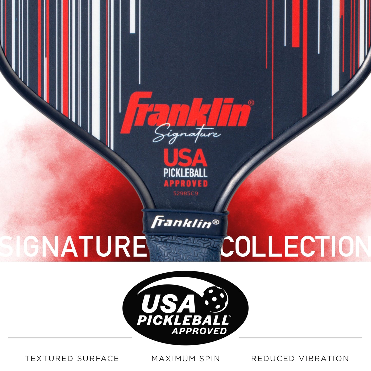 Franklin Sports Pro Pickleball Paddles - Signature Series Pro Pickleball Paddle with MaxGrit Surface - USA Pickleball (USAPA) Approved Tournament Pickleball Paddles - 13mm + 16mm Polypropylene Cores