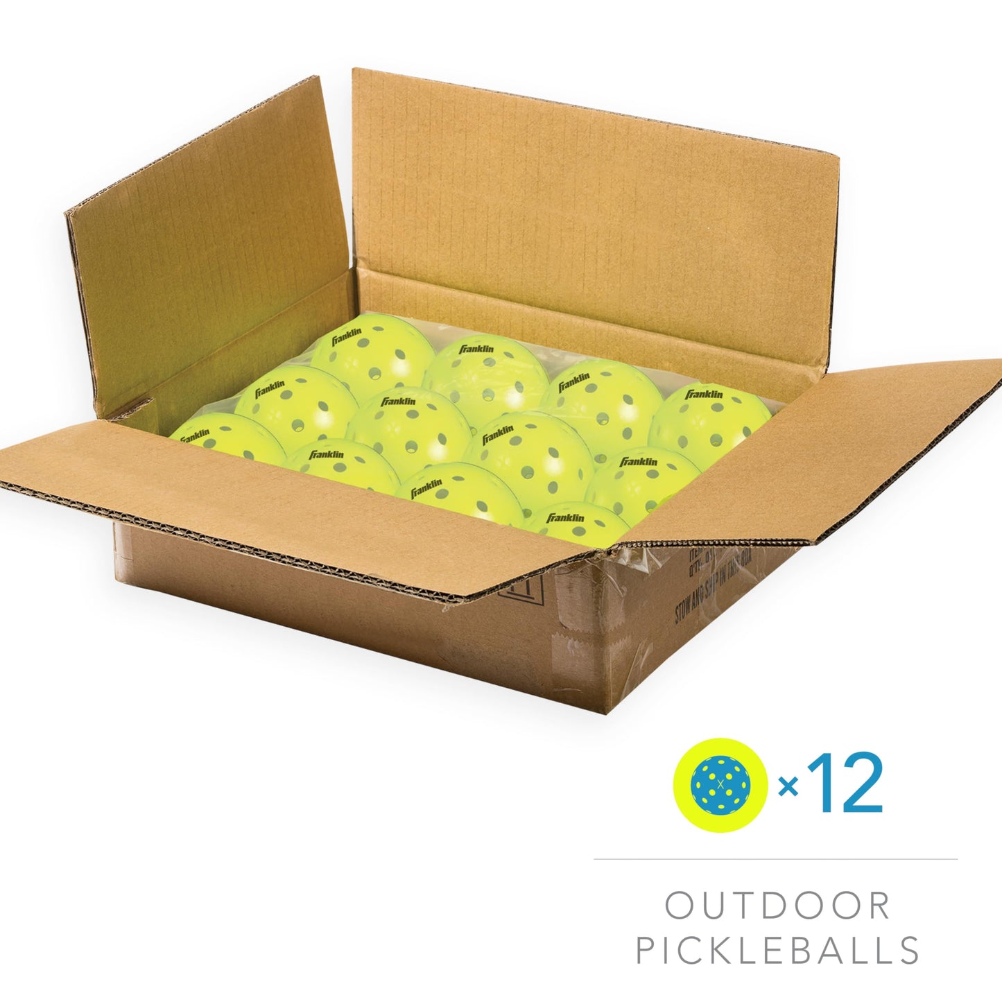 Franklin Sports Outdoor Pickleballs - X-40 Pickleball Balls - USA Pickleball (USAPA) Approved - Official US Open Ball