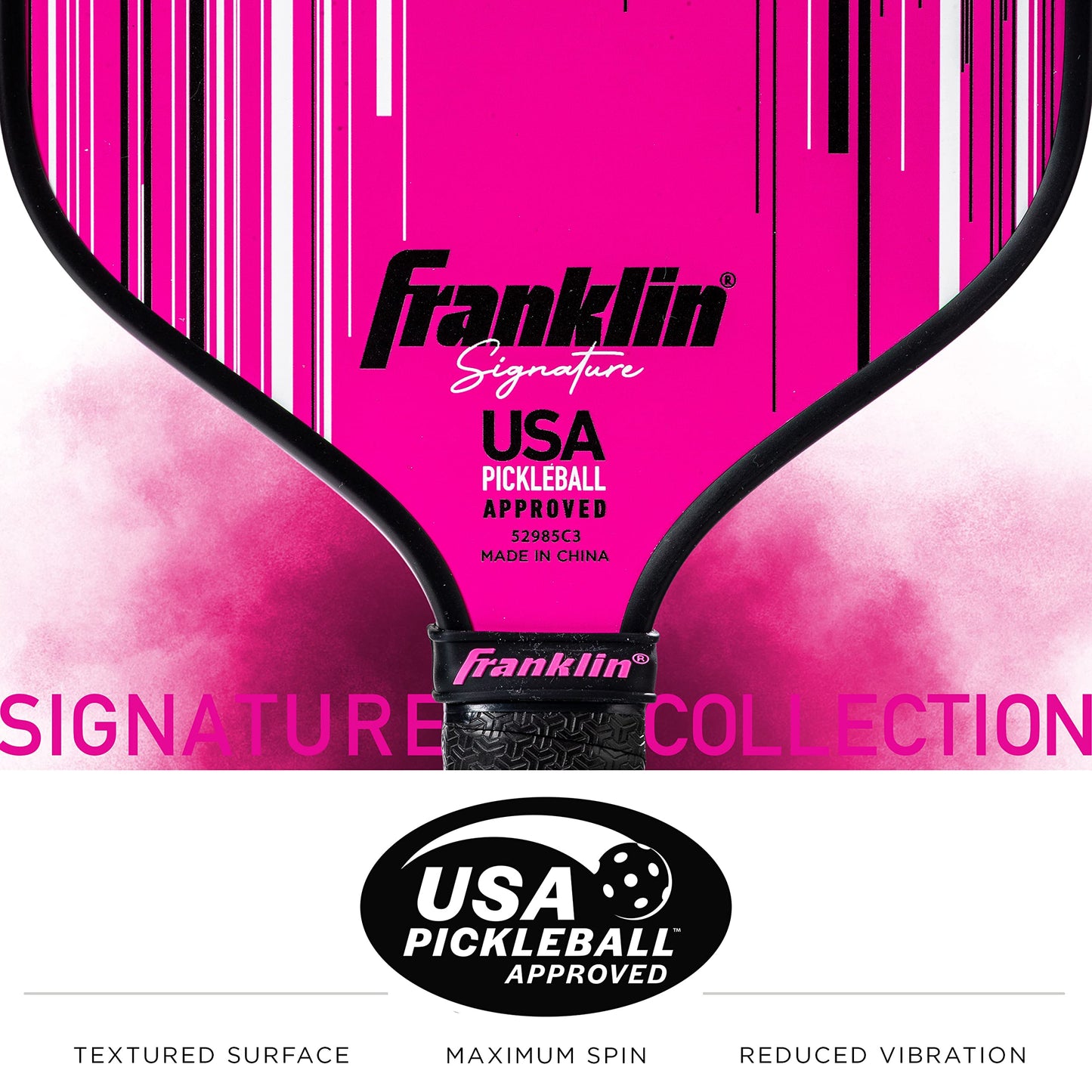 Franklin Sports Pro Pickleball Paddles - Signature Series Pro Pickleball Paddle with MaxGrit Surface - USA Pickleball (USAPA) Approved Tournament Pickleball Paddles - 13mm + 16mm Polypropylene Cores