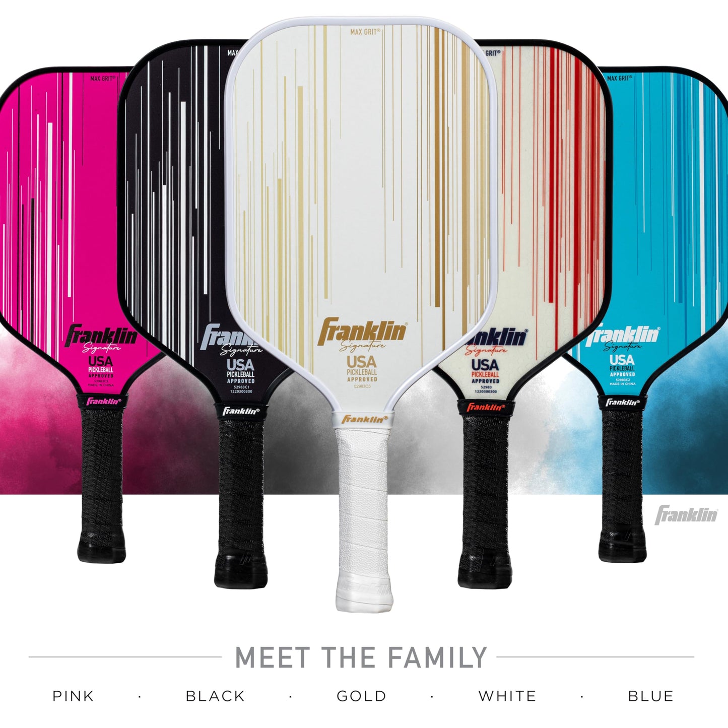 Franklin Sports Pro Pickleball Paddles - Signature Series Pro Pickleball Paddle with MaxGrit Surface - USA Pickleball (USAPA) Approved Tournament Pickleball Paddles - 13mm + 16mm Polypropylene Cores