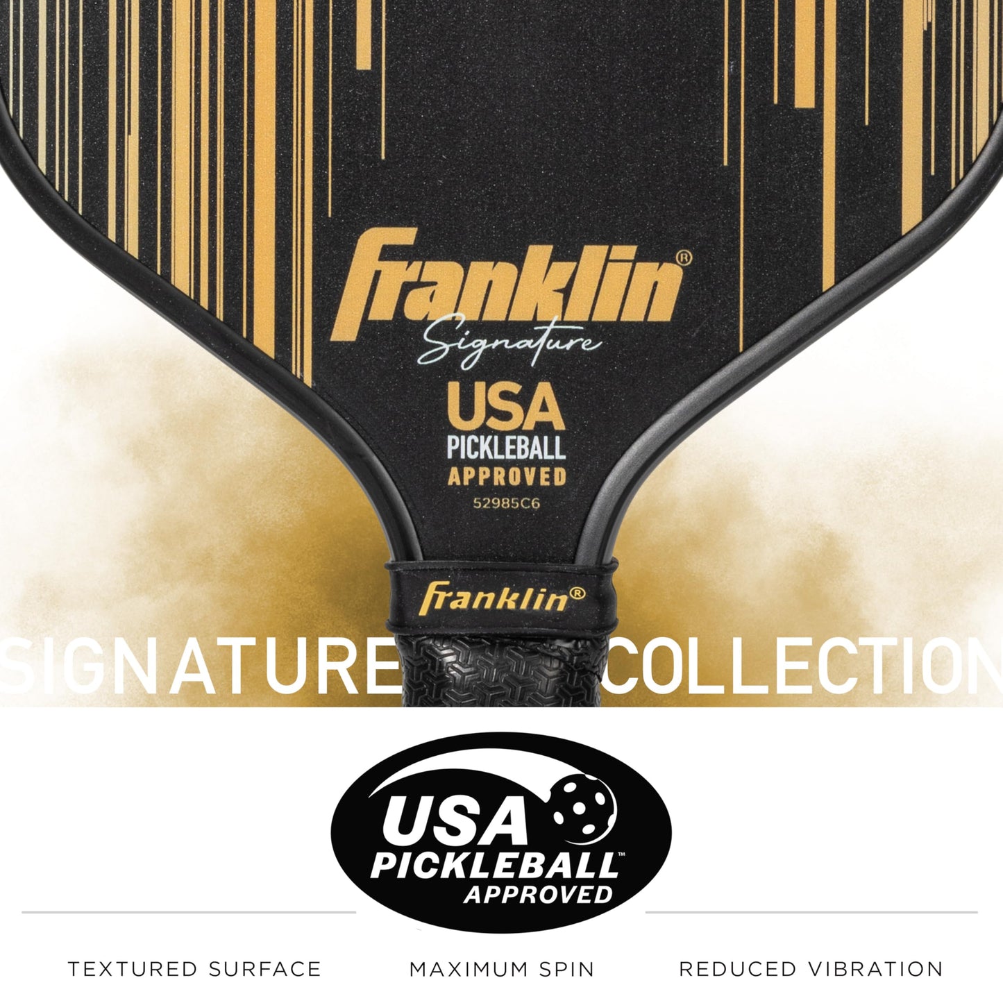 Franklin Sports Pro Pickleball Paddles - Signature Series Pro Pickleball Paddle with MaxGrit Surface - USA Pickleball (USAPA) Approved Tournament Pickleball Paddles - 13mm + 16mm Polypropylene Cores