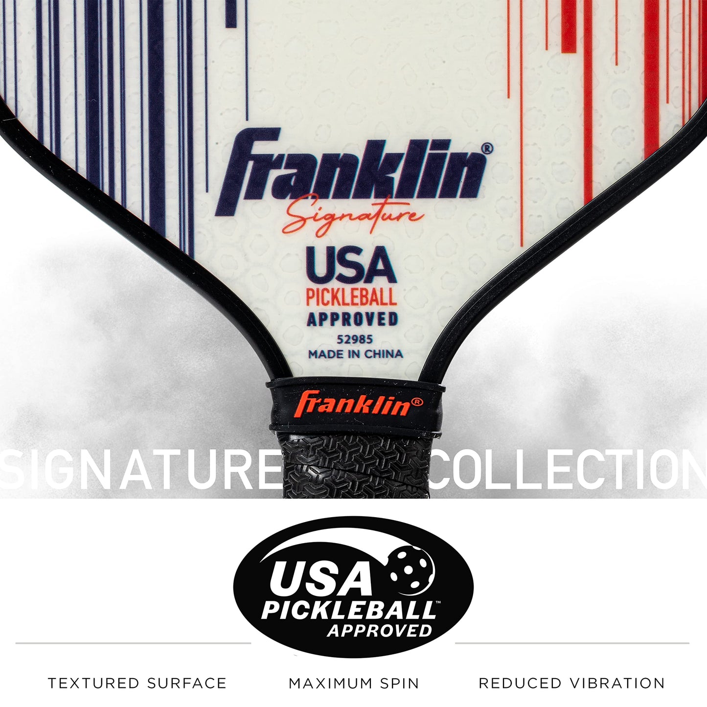 Franklin Sports Pro Pickleball Paddles - Signature Series Pro Pickleball Paddle with MaxGrit Surface - USA Pickleball (USAPA) Approved Tournament Pickleball Paddles - 13mm + 16mm Polypropylene Cores