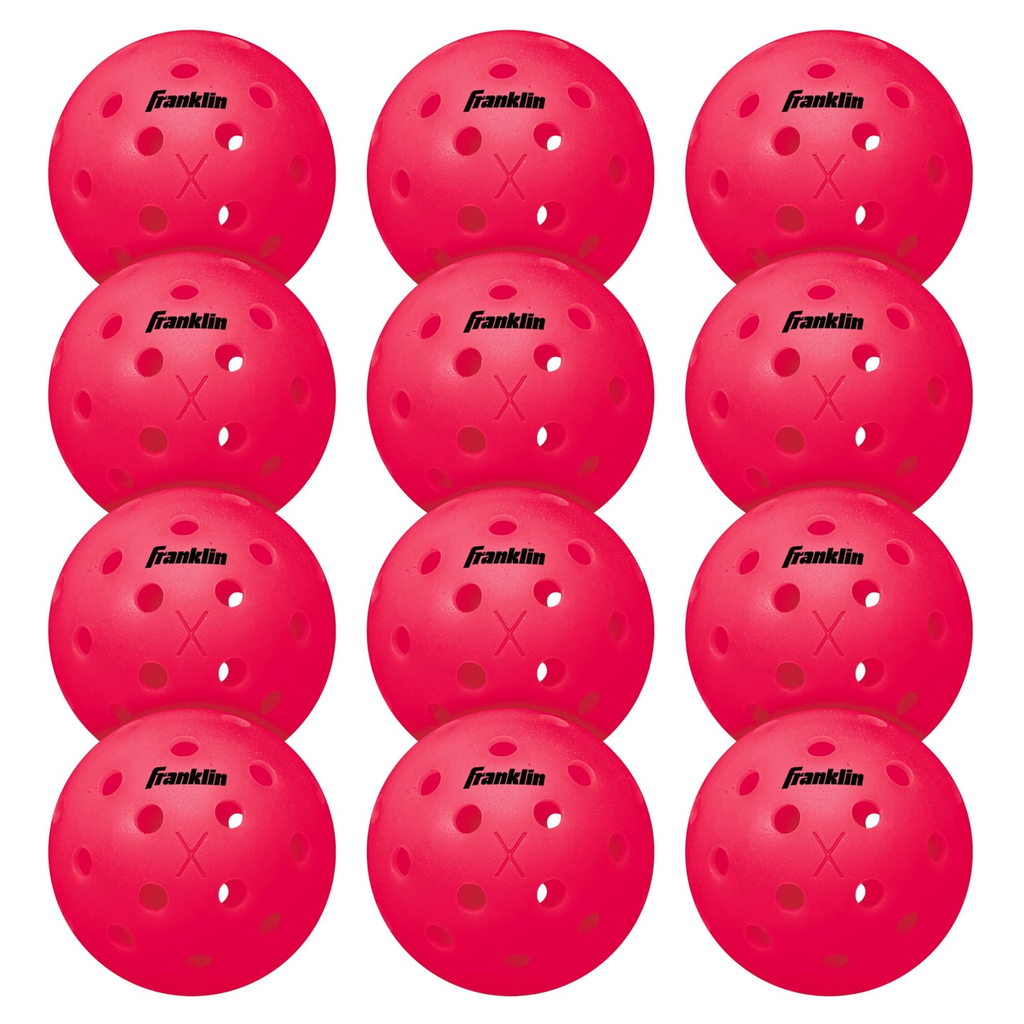 Franklin Sports Outdoor Pickleballs - X-40 Pickleball Balls - USA Pickleball (USAPA) Approved - Official US Open Ball