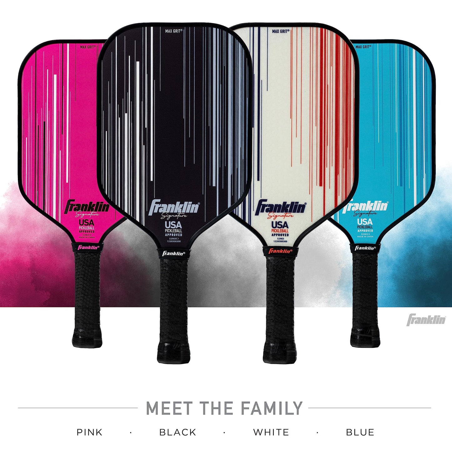 Franklin Sports Pro Pickleball Paddles - Signature Series Pro Pickleball Paddle with MaxGrit Surface - USA Pickleball (USAPA) Approved Tournament Pickleball Paddles - 13mm + 16mm Polypropylene Cores