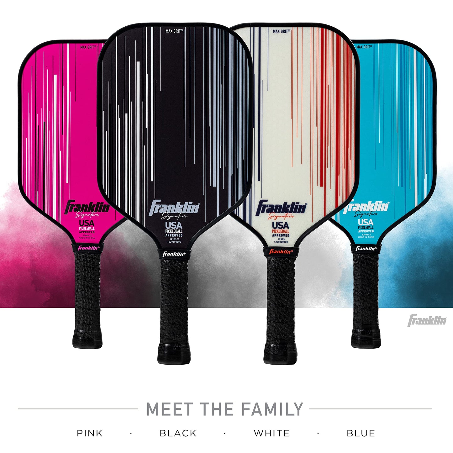 Franklin Sports Pro Pickleball Paddles - Signature Series Pro Pickleball Paddle with MaxGrit Surface - USA Pickleball (USAPA) Approved Tournament Pickleball Paddles - 13mm + 16mm Polypropylene Cores