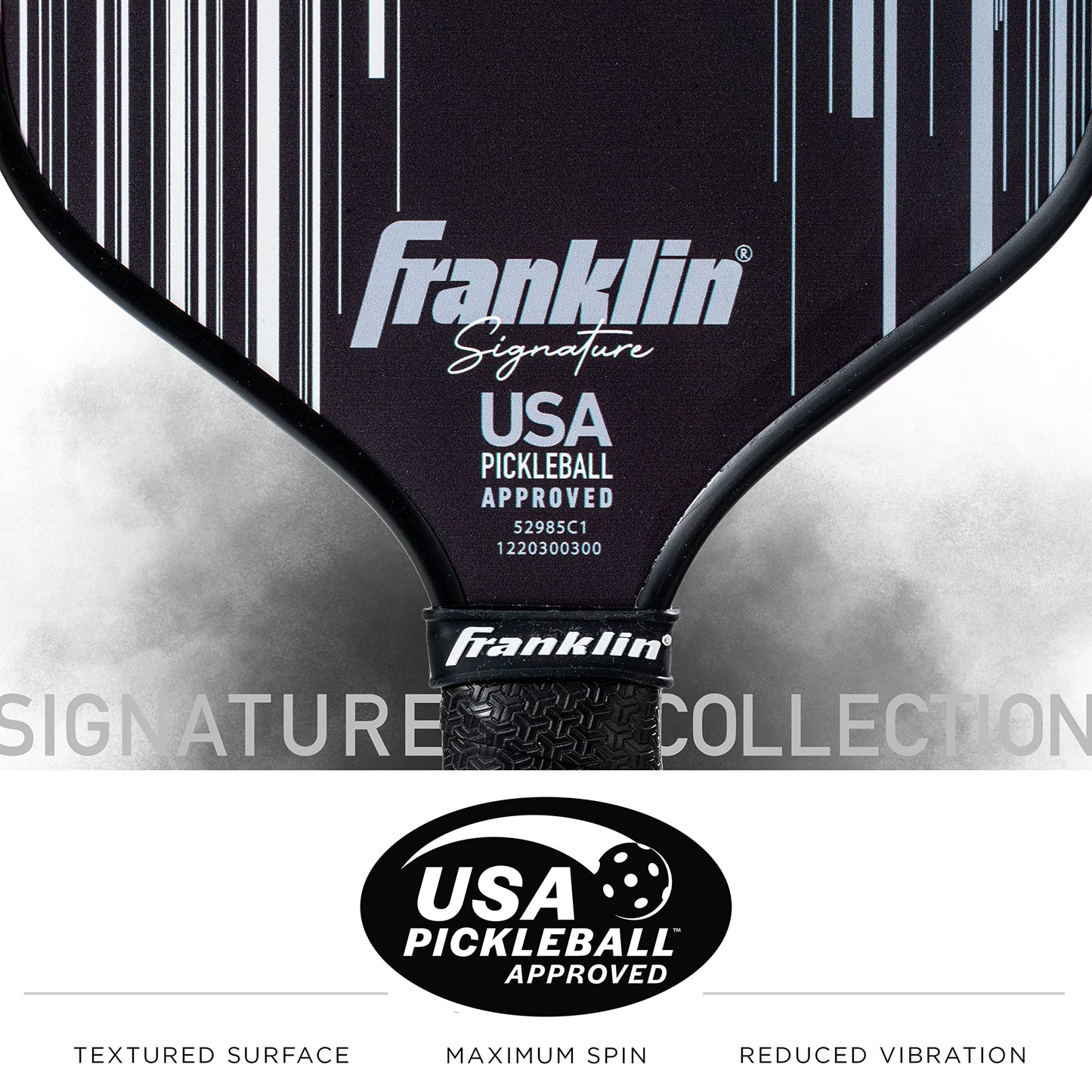 Franklin Sports Pro Pickleball Paddles - Signature Series Pro Pickleball Paddle with MaxGrit Surface - USA Pickleball (USAPA) Approved Tournament Pickleball Paddles - 13mm + 16mm Polypropylene Cores